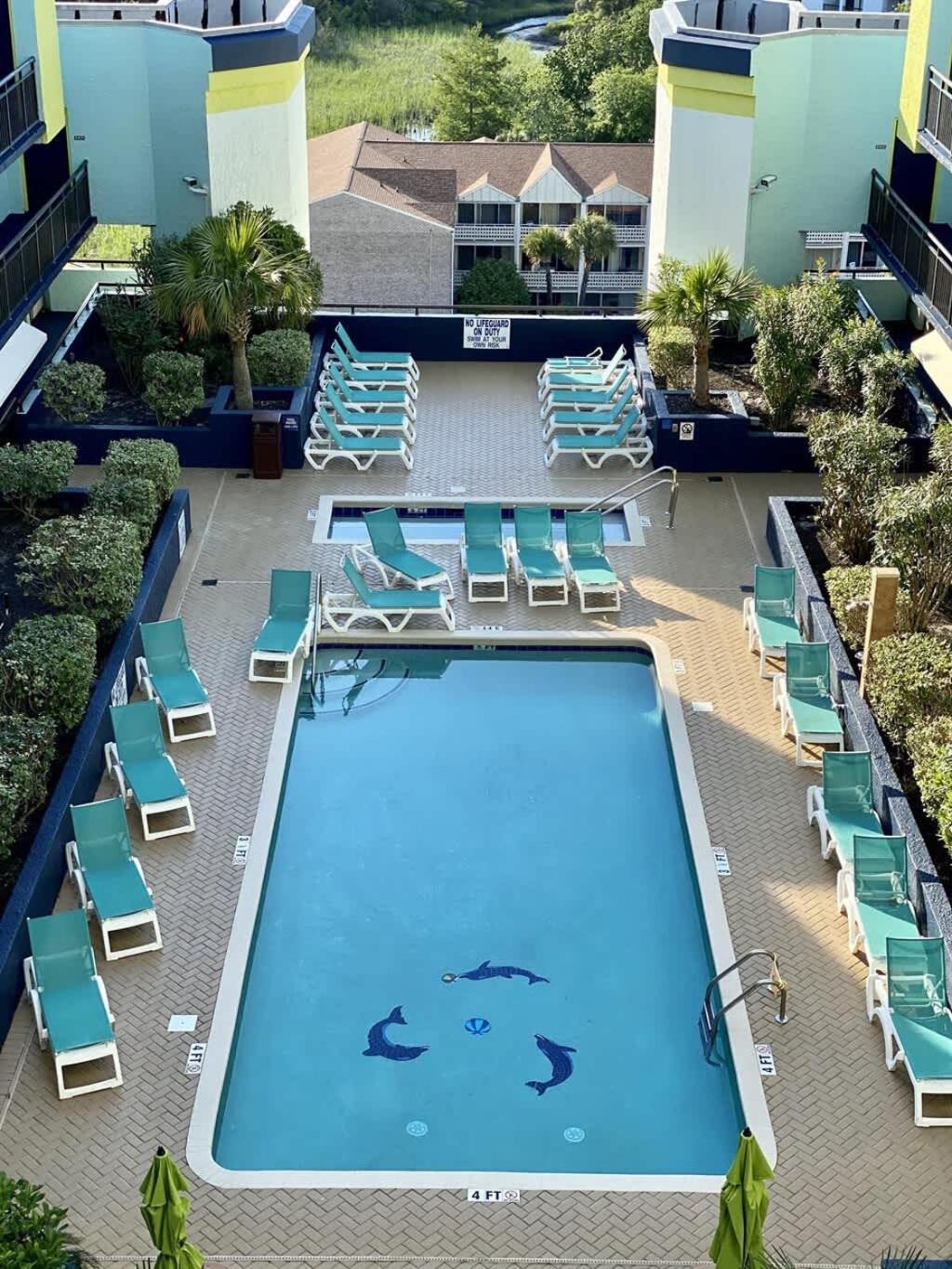 *OCEAN VIEW BEAUTY*KING Bed*ROOFTOP POOL*Beach*Hot Tubs*M123 Myrtle Beach Exterior foto